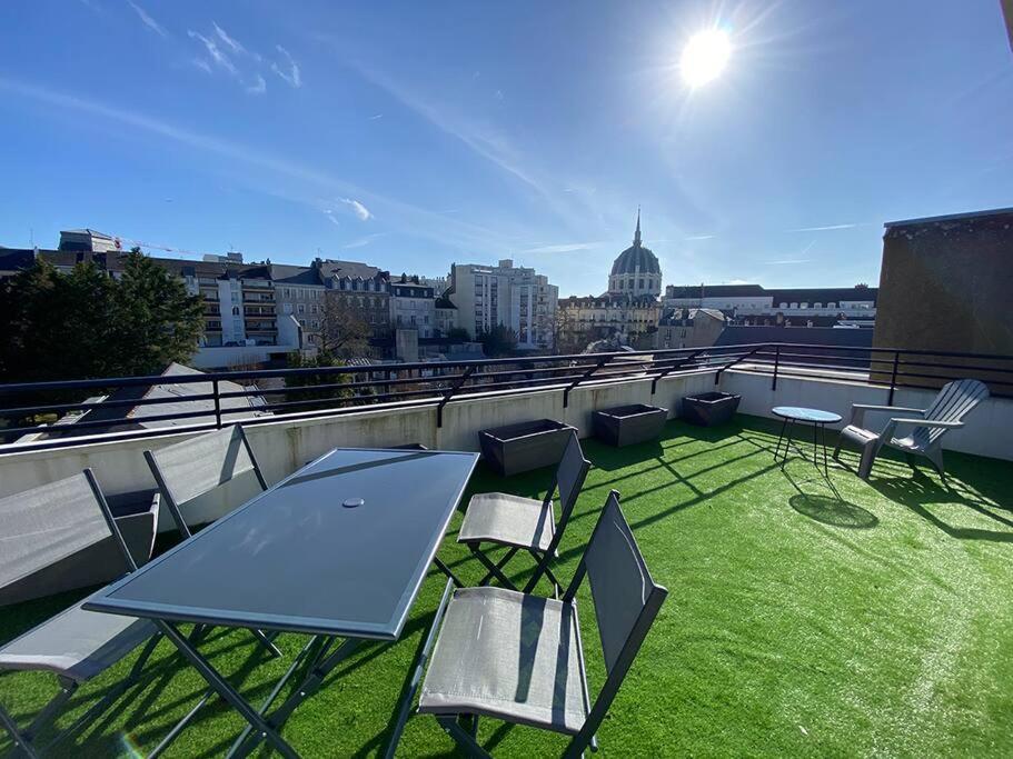 Grand Studio, Belle Terrasse Avec Vue Nantes Exterior foto