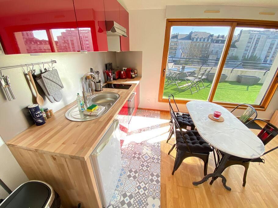 Grand Studio, Belle Terrasse Avec Vue Nantes Exterior foto